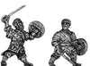 African sword and bucklerman, bare head (15mm)