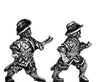 Portuguese halberdier, various heads (15mm)