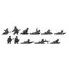 Airborne squad kneeling and prone (20mm)