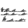 Western Desert Force Infantry, prone (20mm)