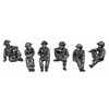 Six useful Tommies in tin hats (20mm)